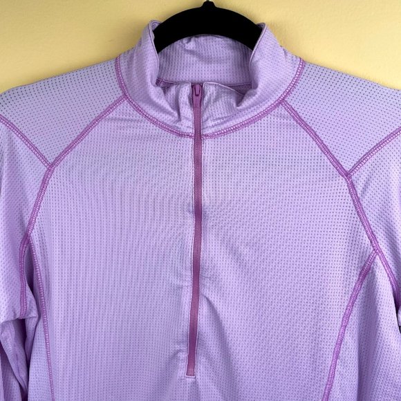 LIJA Lilac Athleisure Half-Zip Workout Top M - Picture 2 of 11